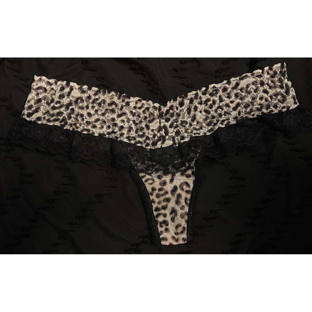 Victoria's Secret VTG The Lacie Cheetah Print Lace Thong Panty, One Size/Medium